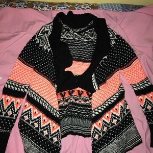 Pink and Black Cardigan